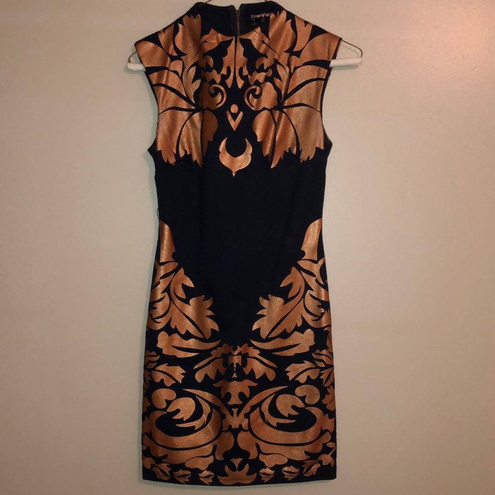 High neck dress